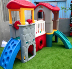 Bộ nhà leo cầu trượt 2 khối LA-06